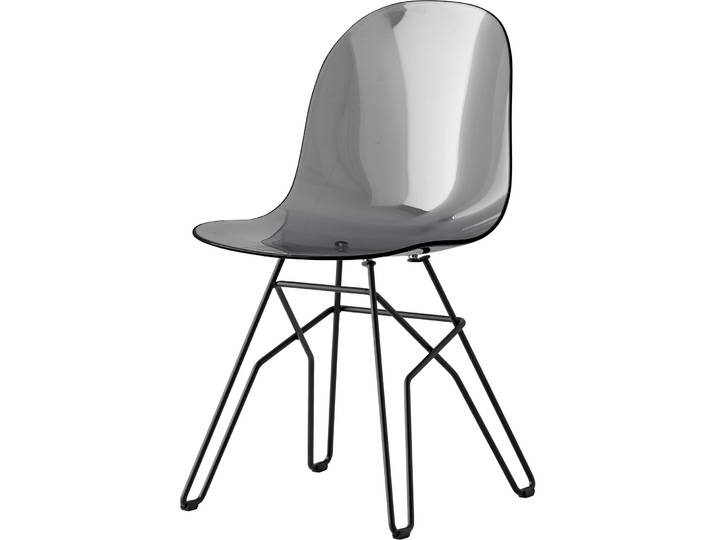 CONNUBIA Stuhl Academy grau/transparent Polycarbonat