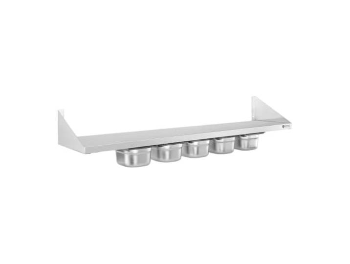 Gewürzregal - 5 x 1/6 GN - 120 cm Edelstahl 14_0003171
