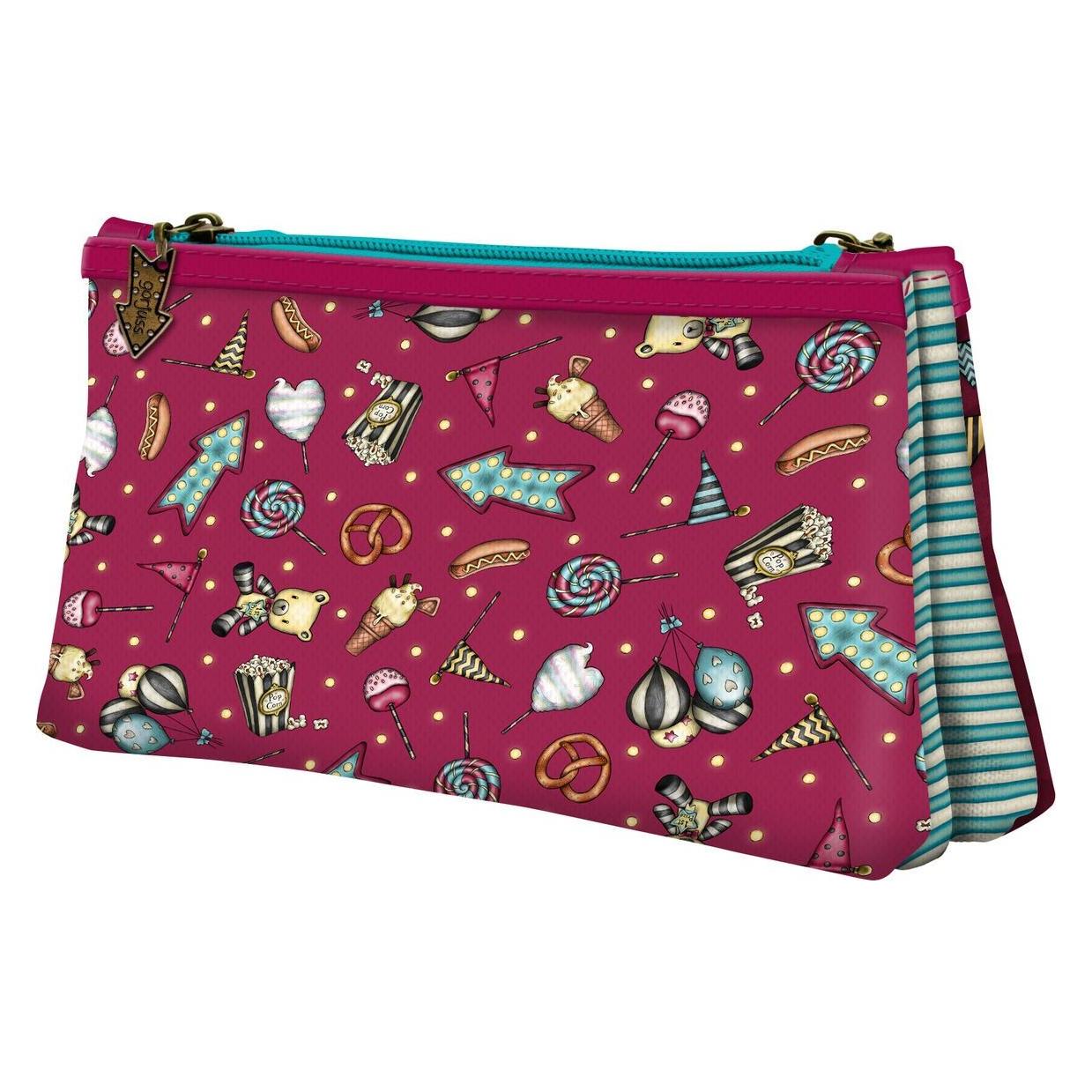 Santoro Penalas Doppeltes Bleistiftetui, Kosmetiktasche, Tasche - Gorjuss - Feuerwerk (490605)