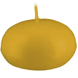 Kopschitz Kerzen Kerzen, Schwimmkerzen Senf Mustard 2,6 x 4,2 cm, 40 Stück