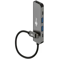 goobay USB-Hub USB-C auf USB-C /USB-A 5 Gbit/sek