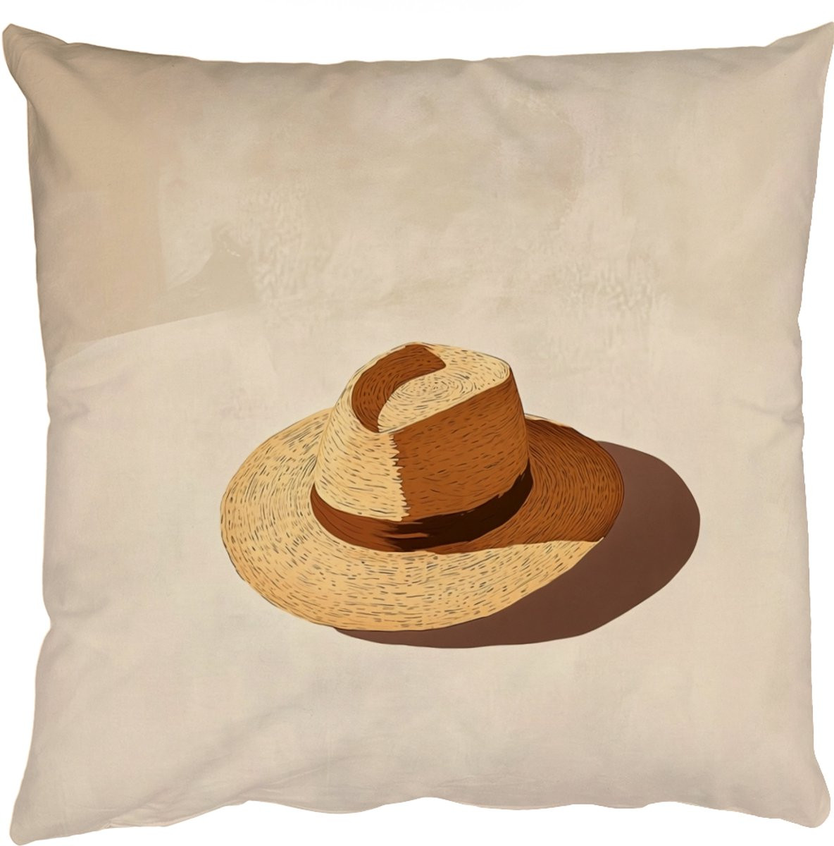 PillowMonkey Sierkussen Minimalistisch Schaduw Beige 50 x 50 cm