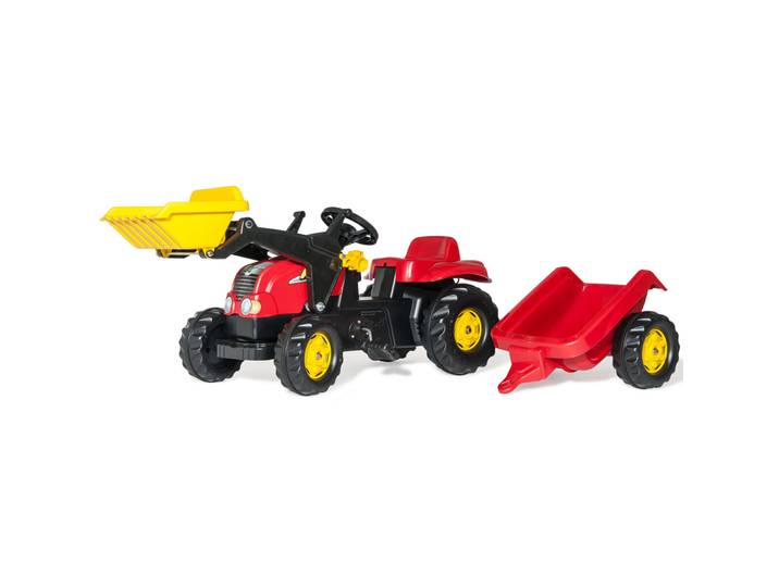 RollyKid-X Anhänger+Lader Rolly Toys Rot Kunststoff - Farbe: Rot/Schwarz/Gelb