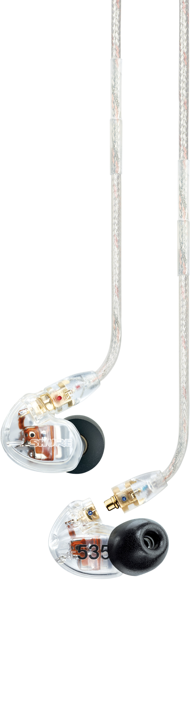 Shure SE535, Kabelgebunden, Bühne/Studio, 18 - 19000 Hz, 30 g, Kopfhörer, Transparent