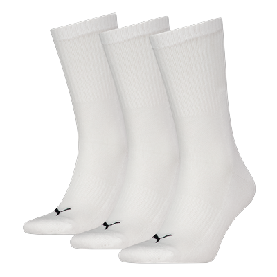Socken PUMA "PUMA UNISEX CUSHIONED NEXT CREW 3P", Herren, Gr. 39-42, Sockengröße, weiß, Baumwollmischung, normal, Socken Socken, mit Zonenpolsterung für zusätzlichen Komfort