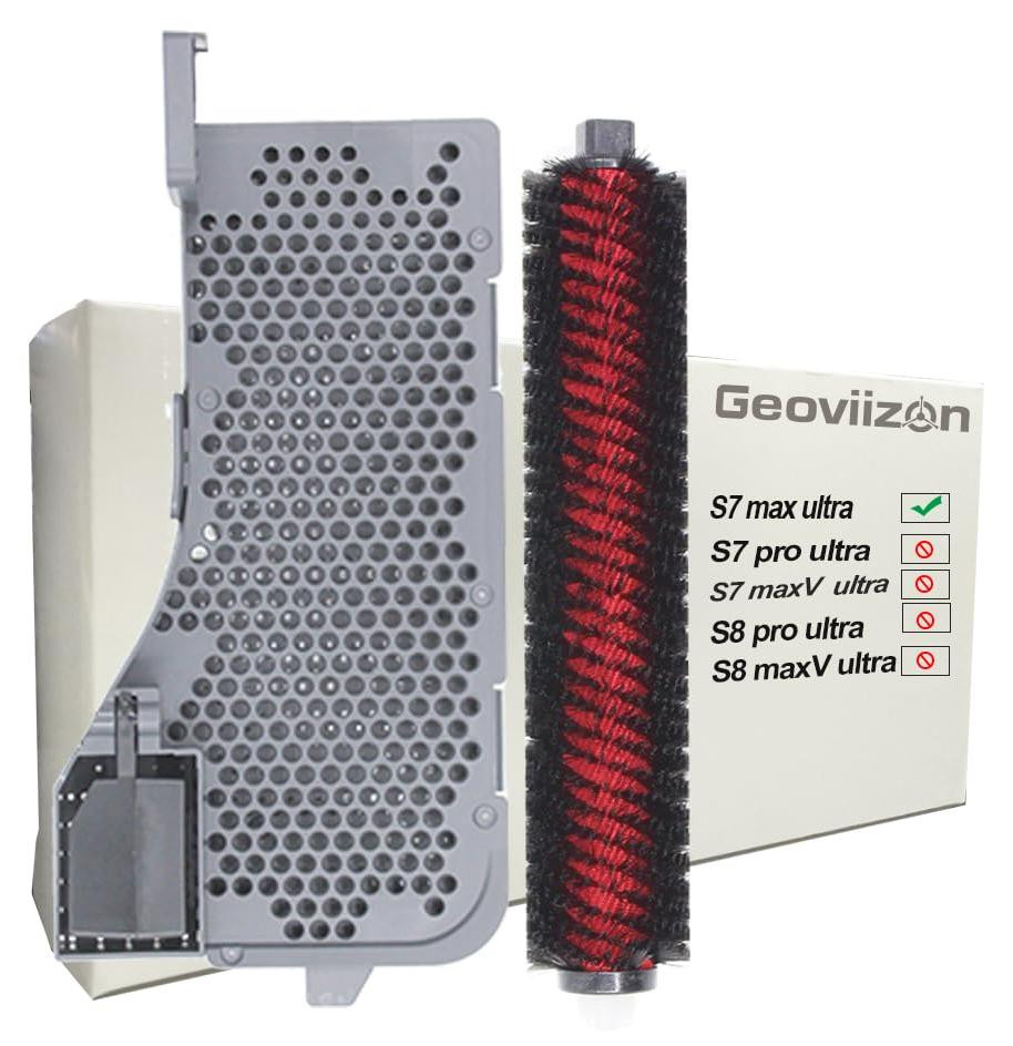 Dripio Reinigingsreservoirfilter en borstel voor Roborock S7 Max Ultra