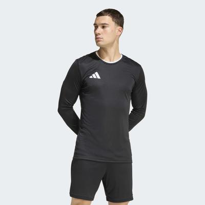 Fußballtrikot ADIDAS PERFORMANCE "ENTRADA26 LANGARMJERSEY", Herren, Gr. 3XL, schwarz (schwarz, weiß), Obermaterial: 100% Polyester, Rundhals, Trikots Fußballtrikot