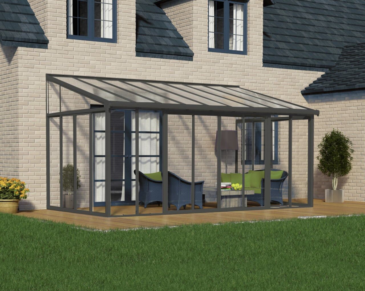 Canopia Wintergarten SanRemo 3x5.46 546 x 294-300 x 289-310 cm (BxTxH)