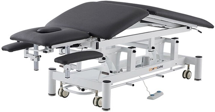 Marquesa Elétrica Nott Coinfycare: Cinco Corpos, Triplo Motor, Reposabrazos Abatibles e Estofado PU para Estétitca e Fisioterapia