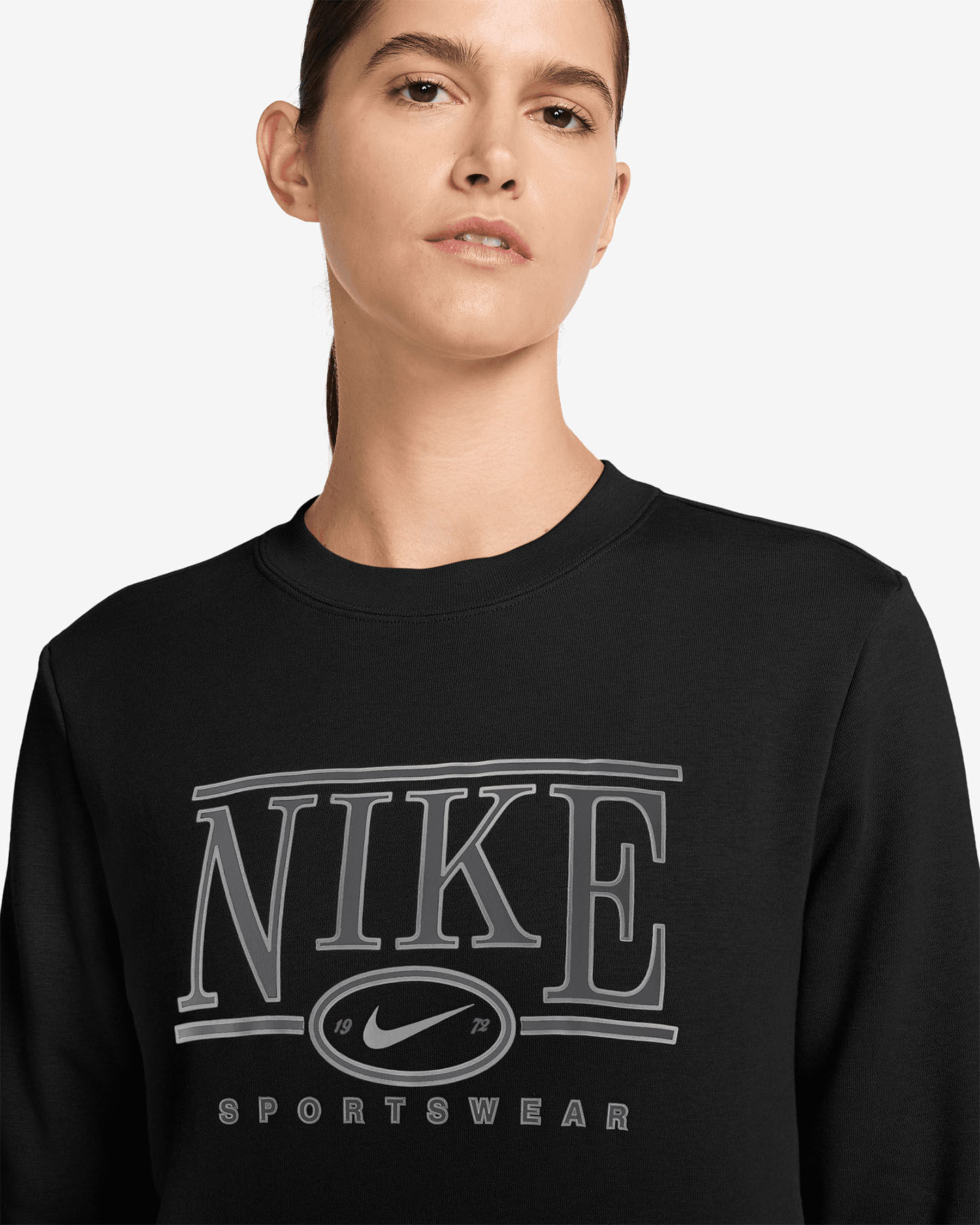 Nike Club Big Logo W - Felpa - Donna - Nero XS