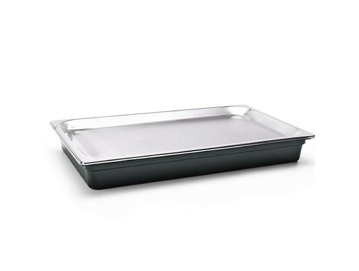 Kerafactum Kühlplatte Servierplatte mit Kühlschale Serviertablett 1 GN Platte Buffet-Kühlsystem 4 Wiederverwendbare Kühlakkus Edelstahl 18/10 Buffet-Präsentationsplatte Catering-Kühllösung