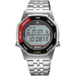 Seiko Klassik Digital Chronograph, Quarz, Rot Herrenuhr SMGG19P1