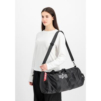 Tragetasche ALPHA INDUSTRIES "Ripstop Packable Gym Bag", schwarz, Obermaterial: 100% Nylon, Taschen