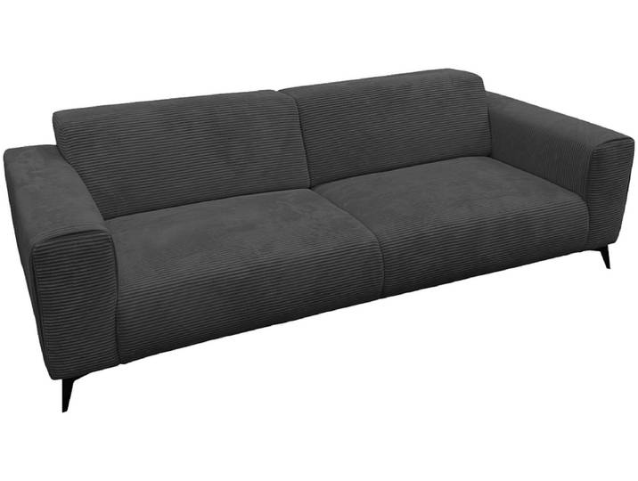2er Sofa JULIA Stoff grau