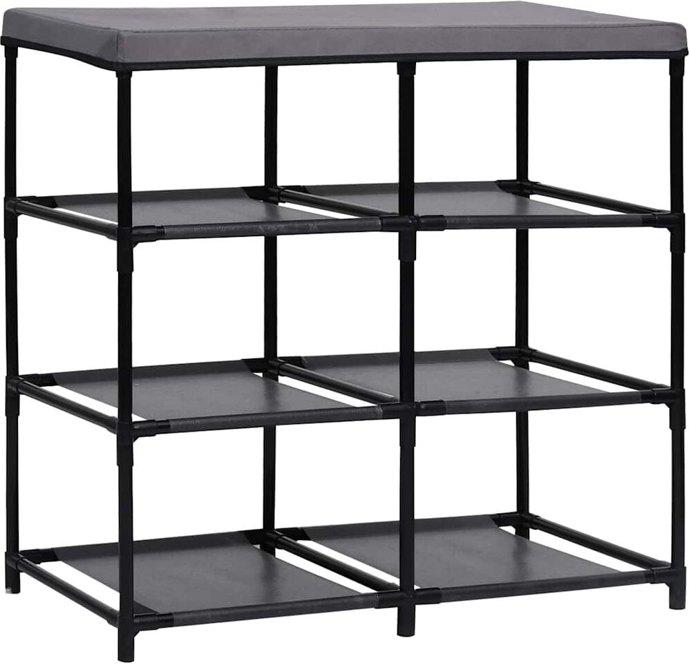 vidaXL Armário de arrumação com 6 gavetas 55x29x55 cm aço cinzento Gris