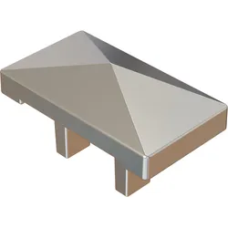 OSMO Wandanschlusskappe inkl. Schrauben Aluminium