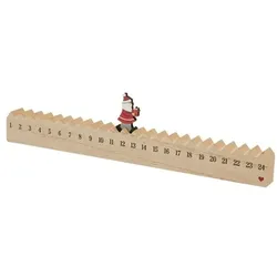 OTTO Office Holz-Kalender »WALKING SANTA« Advents-Countdown braun
