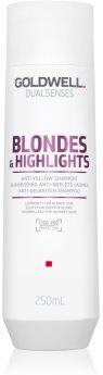 Goldwell Dualsenses Blondes & Highlights champô para cabelo loiro neutraliza tons amarelados 250 ml. Dualsenses Blondes & Highlights