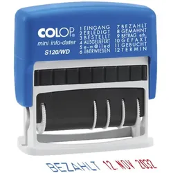Colop Datum- und Wortbandstempel »S120/WD« mehrfarbig