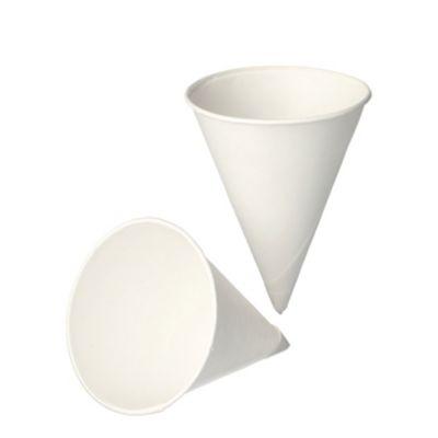 Papstar Zuckerrohr‑Spitzbecher 120 ml, Ø85×H105 mm, Bagasse, palmwachsbesch., weiß, 200 Stk