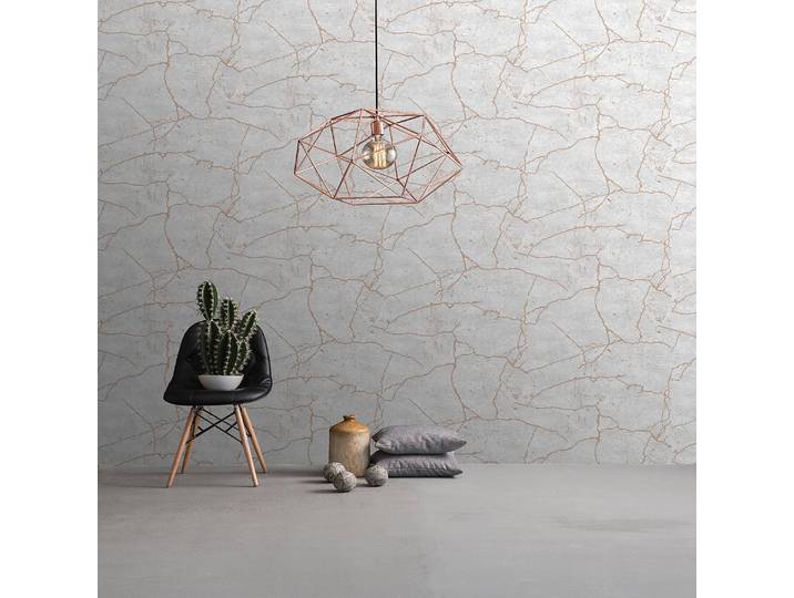 Vliestapete Kintsugi 52 x 1005 x 0cm Roségold