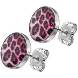 Chirurgenstahl Ohrstecker LEOPARD