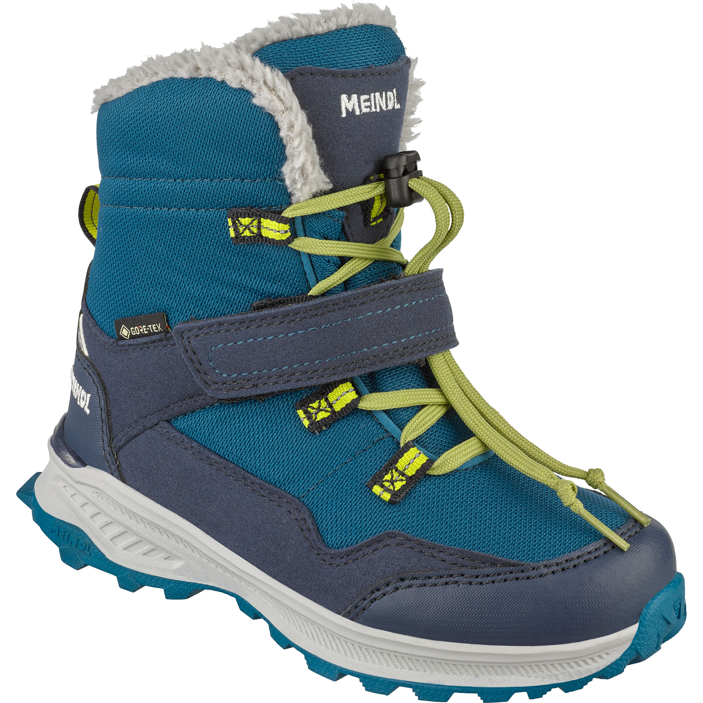 Meindl Snowstorm GTX Kinder Winterschuhe & Winterstiefel blau Größe 30 Lifestyle Wasserdicht