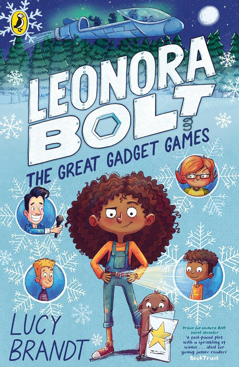 Puffin Leonora Bolt Secret Inventor 4 Books Collection Set by Lucy Brandt - Paperback - Ages 6-10 - Secret Inventor, Deep Sea Calamity, Eco Engineer, The Great Gadget Games