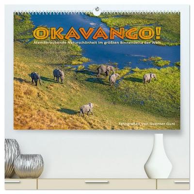 Okavango! Atemberaubende Naturschönheit im größten Binnendelta der Welt (hochwertiger Premium Wandkalender 2026 DIN A2 quer), Kunstdruck in Hochglanz