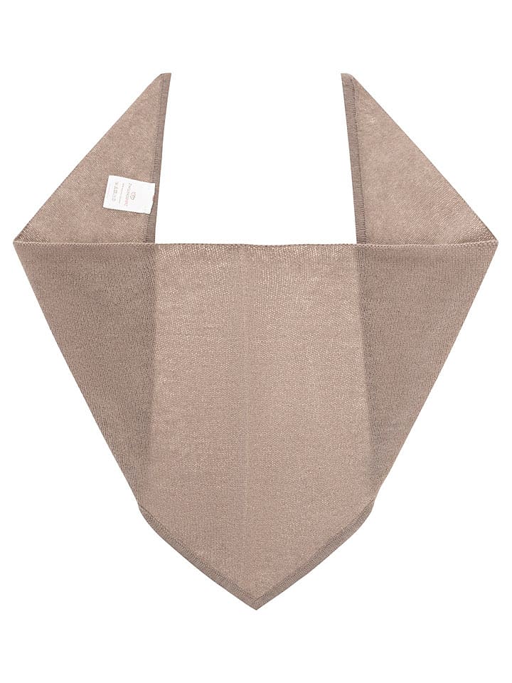 Zwillingsherz Kaschmir-Dreieckstuch in Taupe - (L)84 x (B)34 cm - onesize