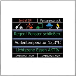 ISSENDORFF Glas-Farbdisplay 2,8Z 4Ta. +Temp.Sensor,ws LCN - GT4DW