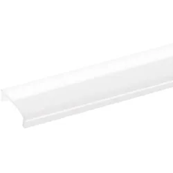 SIGOR Profilabdeckung zu Aufbauprofil 12, Aufbauprofil 12flach, Einbauprofil 12 und Einbauprofil 12 flach, Länge 200cm, bündig, opal SIG-9862101