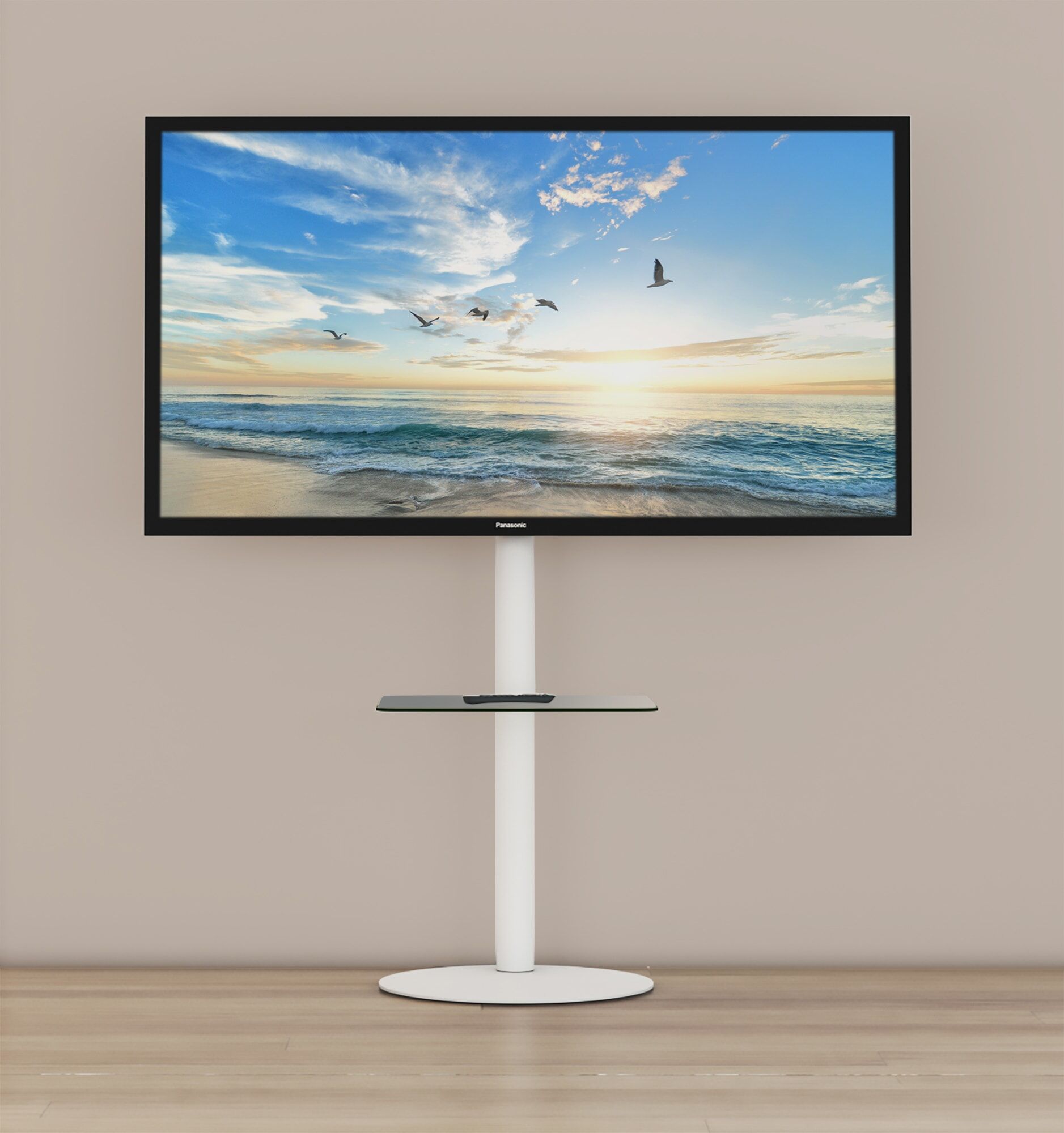 Wohnzimmertisch VCM "Design Premium TV Standfuß Rack Fernseh Cirla ZW", weiß, B:55cm T:45cm, Regale, Wohnzimmertisch