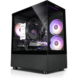 Kiebel InvaderXS VIII (2000 GB, 32 GB, AMD Ryzen 7 8700F, GeForce RTX 5060), PC, Schwarz