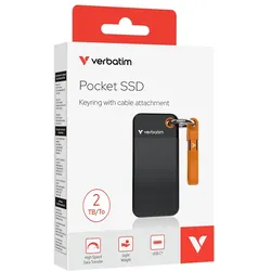 Verbatim Pocket SSD USB 3.2 2TB Black/Orange 32197