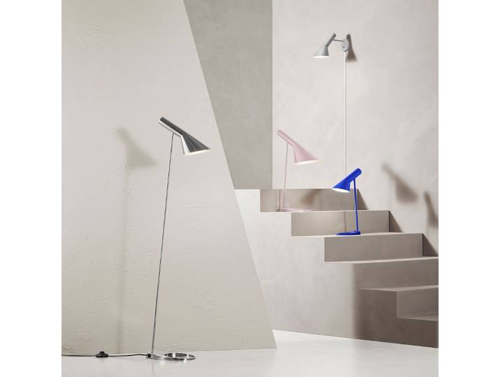 AJ Stehleuchte, edelstahl - Louis Poulsen - Wohnzimmer - Design - Metall - Einflammig