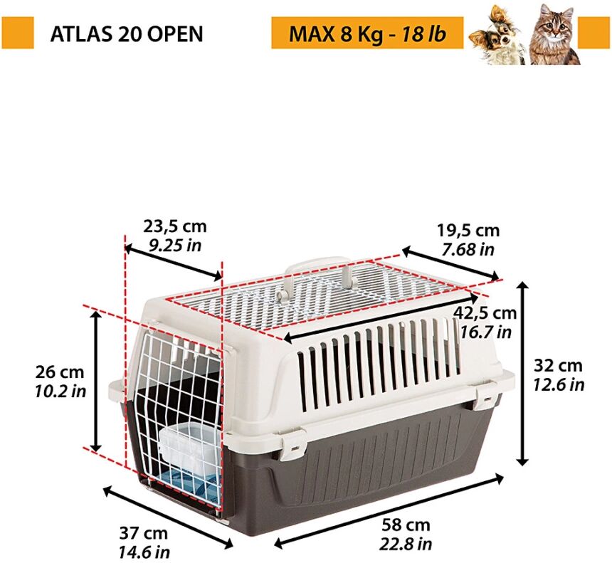 Ferplast ATLAS 20 OPEN NERO