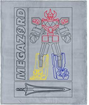 Hasbro Power Rangers Megazord Silk Touch Throw Blanket 40X50 Inches by THE NORTHWEST GROUP in Gray (Size OS)