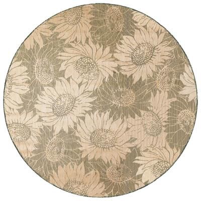 Liora Manne Lush Decor Carmel Sunflower Field Indoor/Outdoor Rug