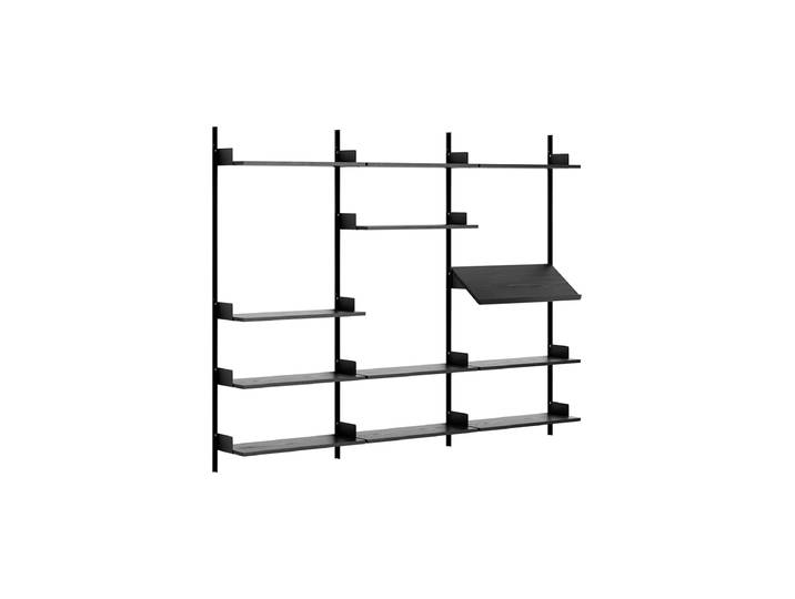 Modulers Design Wandregal „New Works Display“ Eschenholz / Schwarz