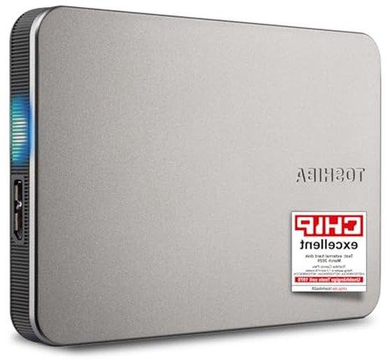 Toshiba Externe Harde Schijf - Draagbare Opslag - 2 TB - Zilver