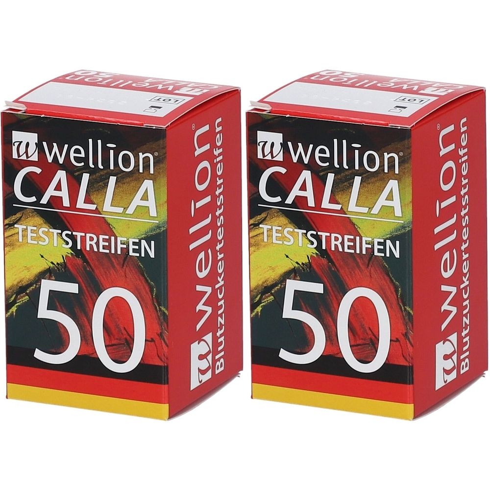 Wellion Calla Blutzuckerteststreifen 2x 2x50 St Teststreifen