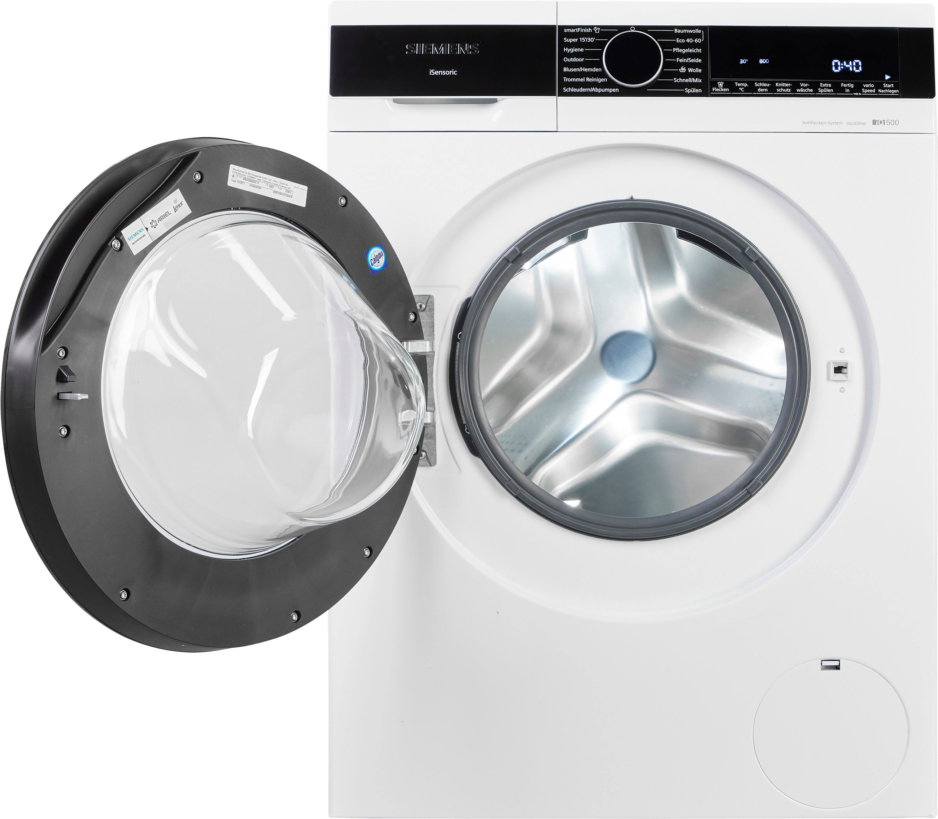 Siemens Waschmaschine "WG56G2Z41", Energieeffizienz: A, weiß, B:59,8cm H:84,5cm T:59cm, Waschmaschinen, Knitter-Programm smartFinish, Antiflecken-System, Outdoor-Programm, Waschmaschine