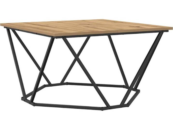 Table Basse Chêne Artisanal 80X80X45 Cm Bois reconstitué Lumarko