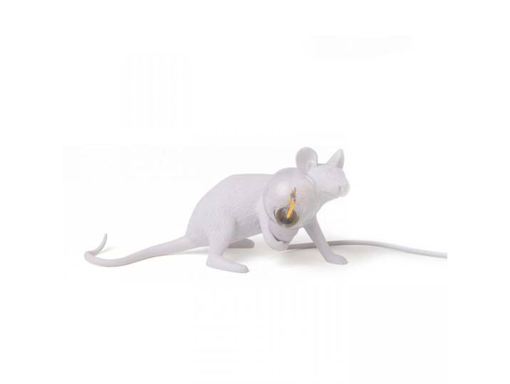 SELETTI lampe de table MOUSE LAMP LOP (Blanche - Résine)