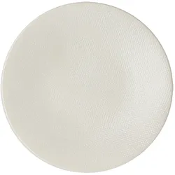 Platzteller Vésuvio weiß 27 cm x6 - Rund Steingut Table Passion