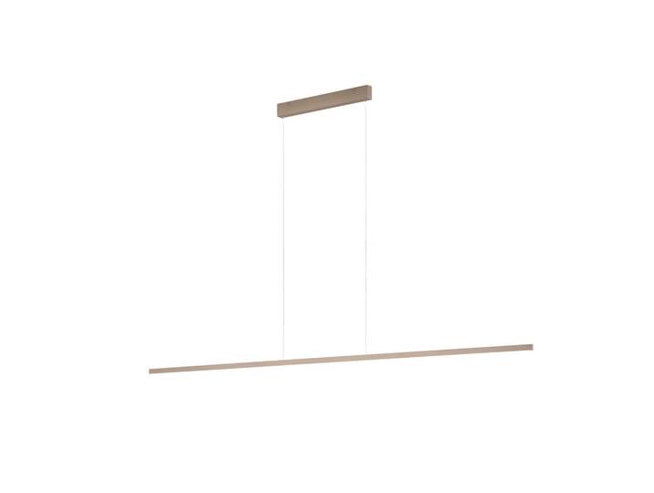 Helestra Led-Hängeleuchte LOOPY-evo, Cappuccino, Metall, länglich, 3x1.2x168.5 cm, RoHS, Lampen & Leuchten, Innenbeleuchtung, Hängeleuchten, Pendelleuchten