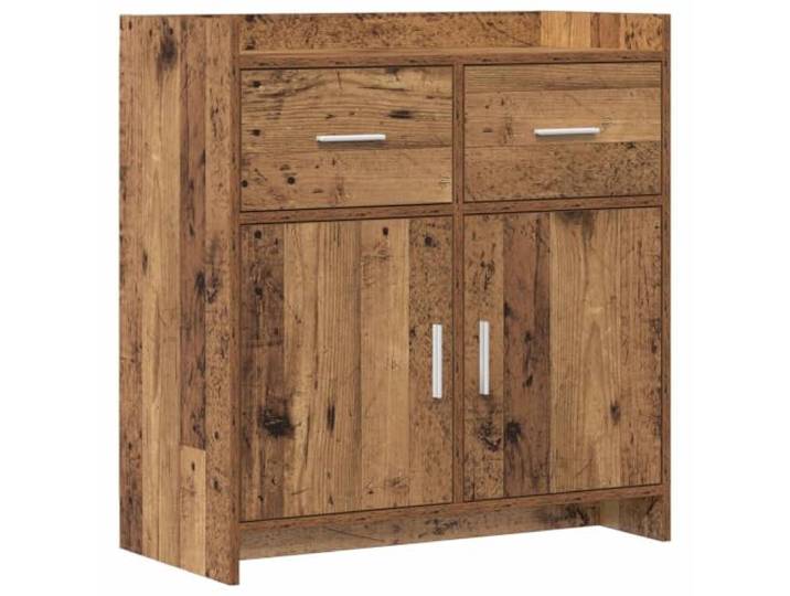 PUGYNBK Rechteckiges Sideboard, 75 x 36 x 80 cm, technisches Holz Metallgriffe, geräumige Aufbewahrung, für Esszimmer oder Wohnzimmer, einfache Reinigung