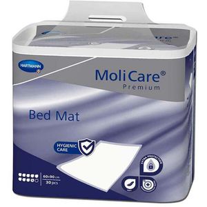 MoliCare Inkontinenzunterlagen Premium Bed Mat, Einweg, 60 x 90 cm, Aufnahme ca. 2719 ml, wasserfest, 30 Stück