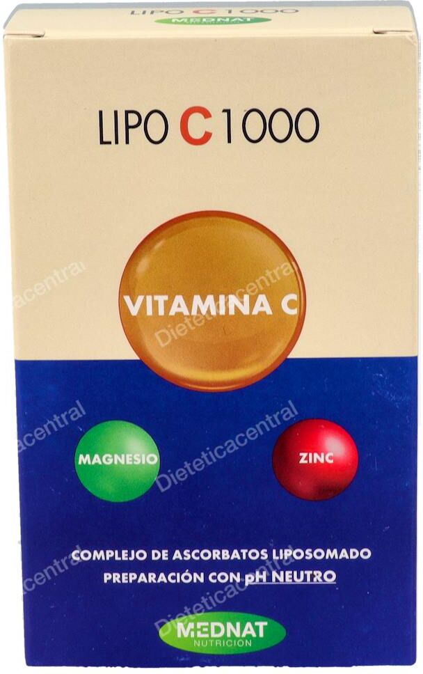 Mednat lipo c 1000 vitamina c liposomada 60cap.